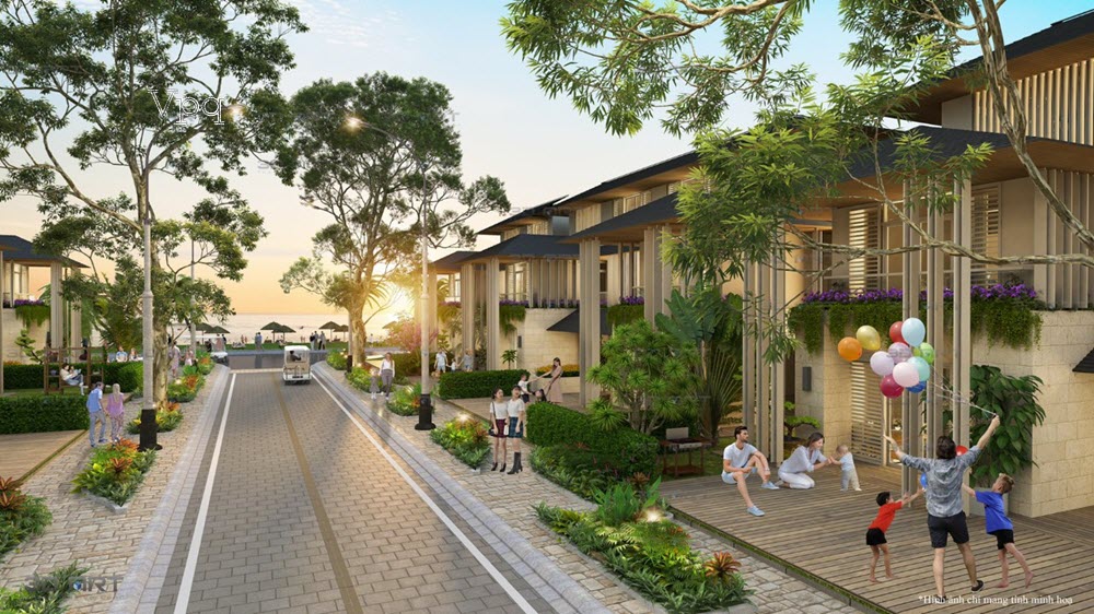 Phối cảnh Beach Villa phân khu the Oceana - Sun Secret Valley