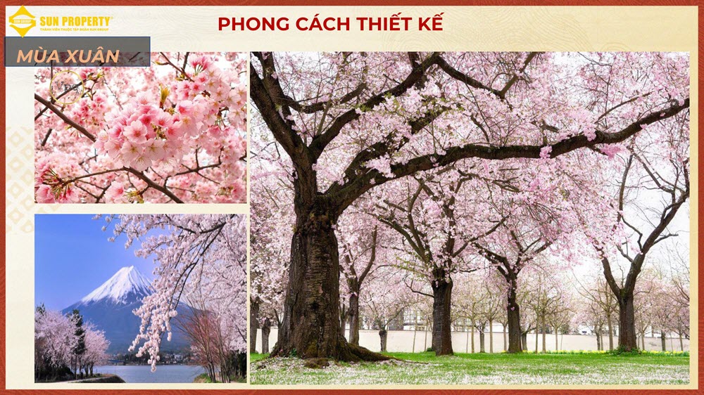 Phong cách thiết kế biệt thự mùa xuân Sun Beauty Onsen Village