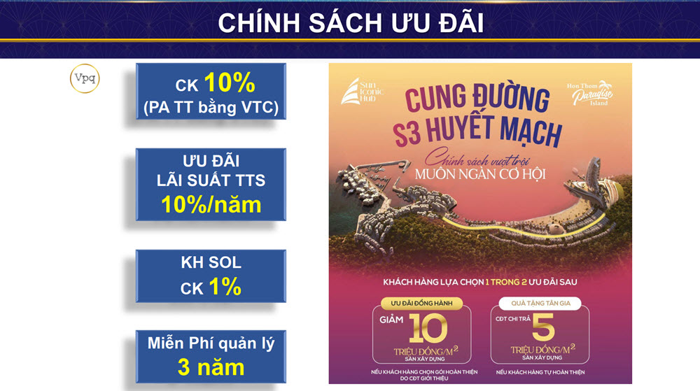 Chính sách ưu đãi dự án The Sailing Bay Hòn Thơm