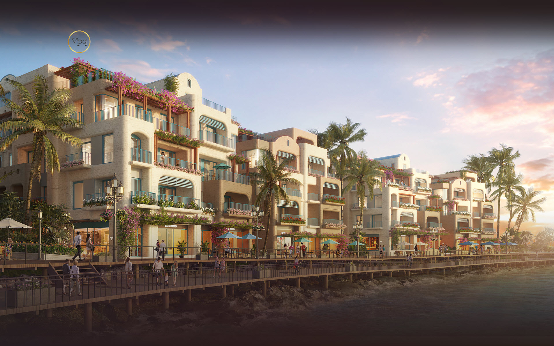 Phối cảnh biệt thự ghềnh đá Commercial Villa Bãi Trào Hòn Thơm