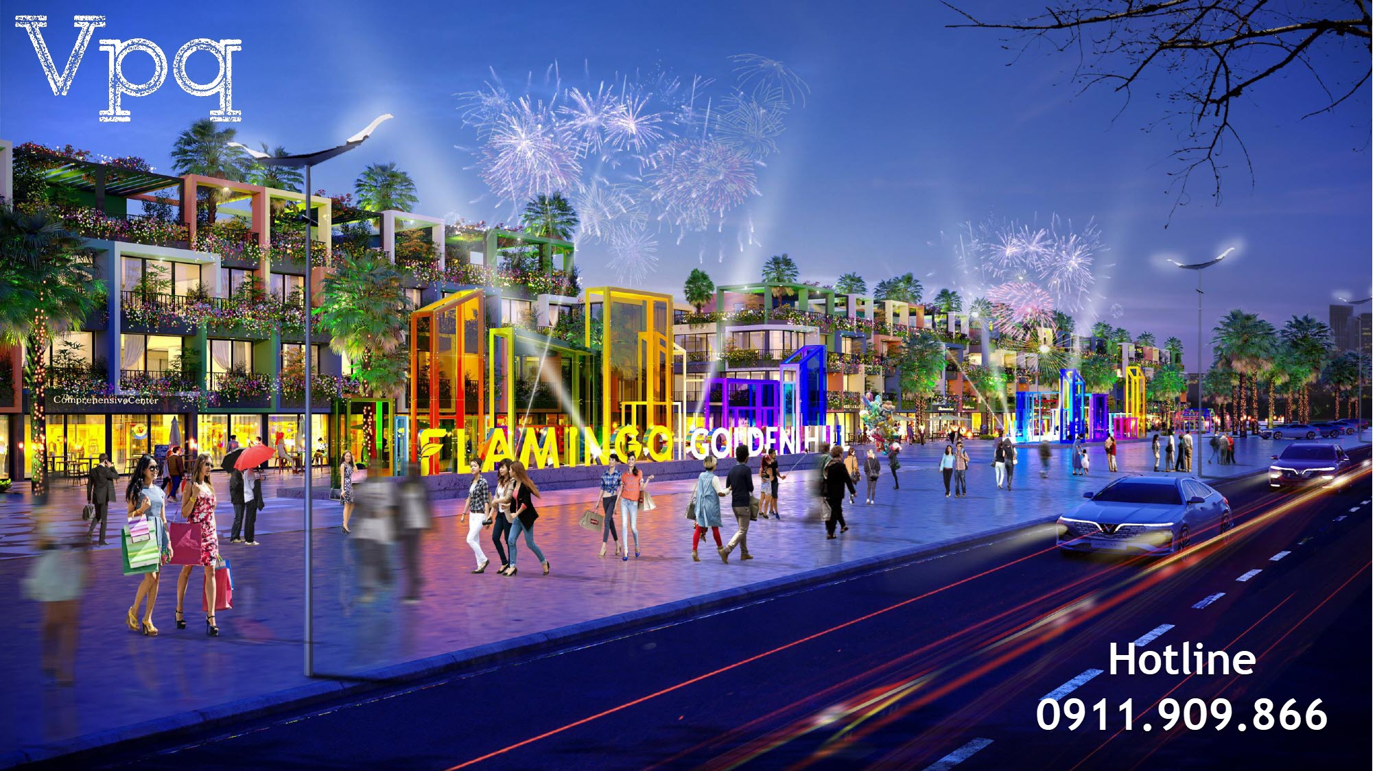 Phối cảnh đường phố Flamingo Hà Nam