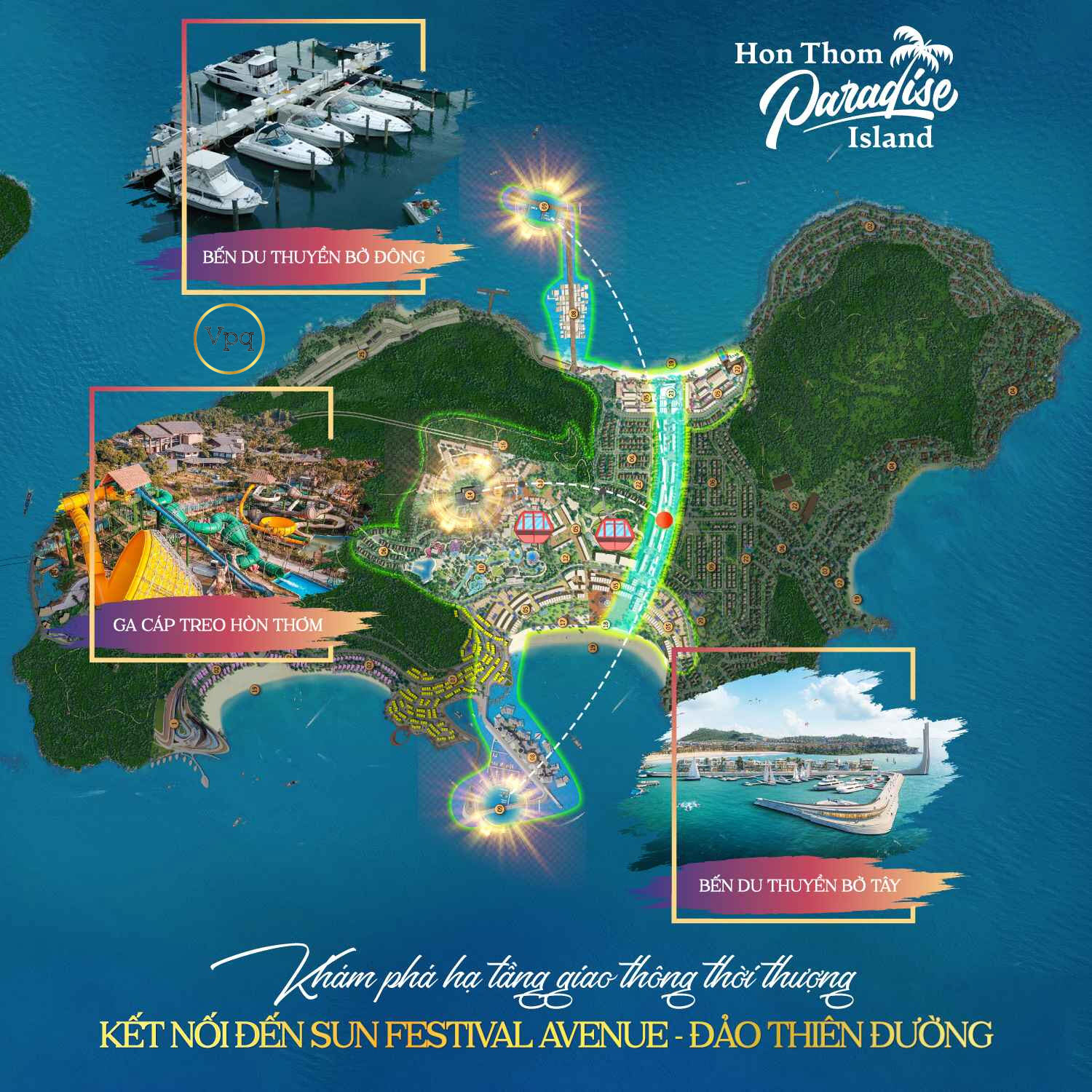 Hạ tầng giao thông kết nối đến Hon Thom Paradise Island