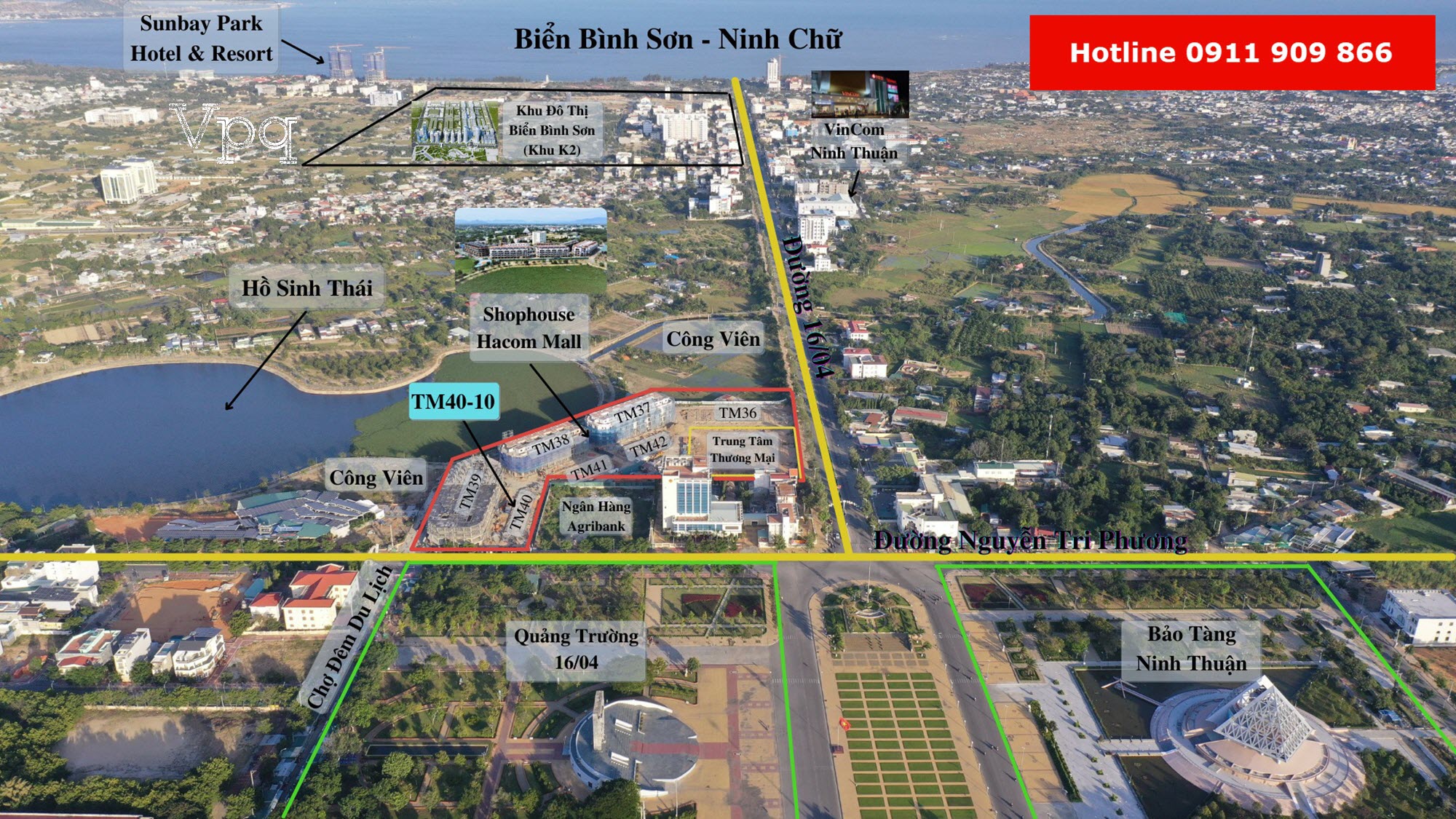 Vị trí Hacom Mall Phan Rang Ninh Thuận