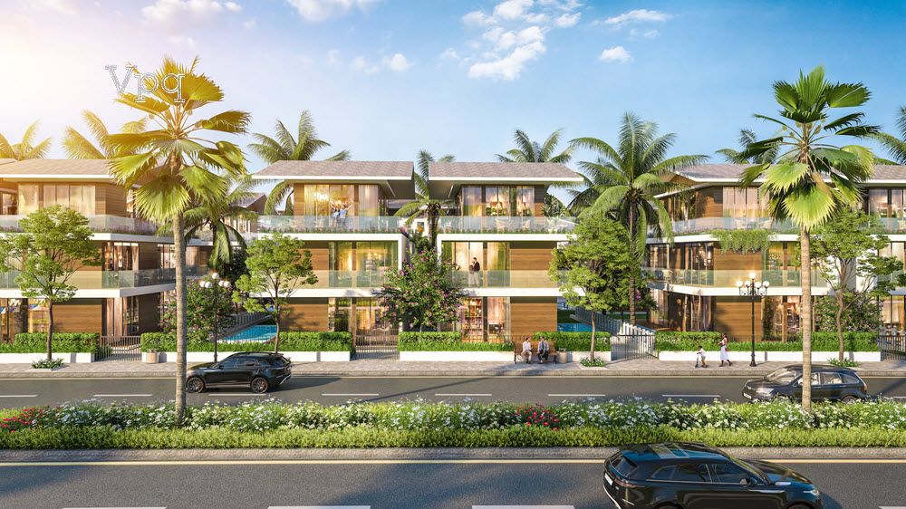 Phối cảnh biệt thự Crystal Villa - Song lập