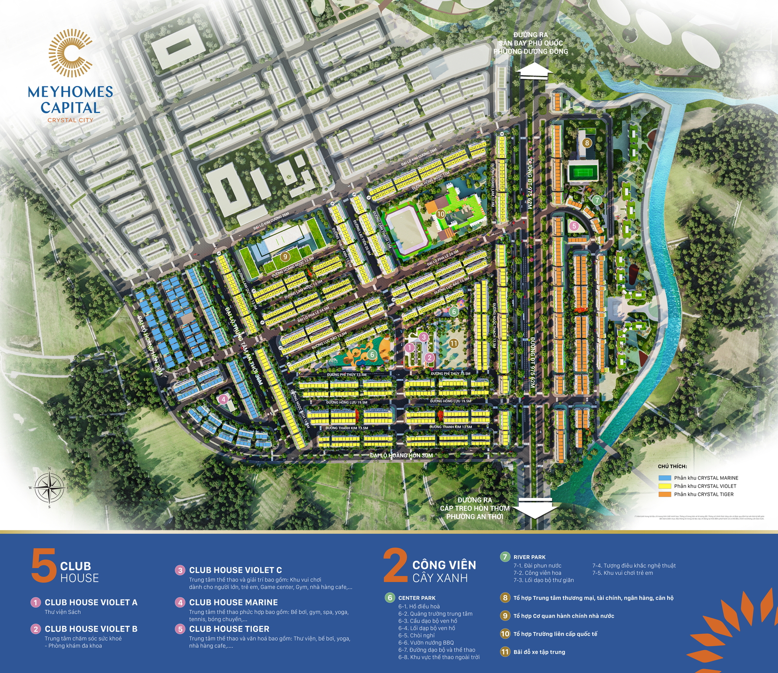 Mặt bằng Crystal City - Meyhomes Capital Phú Quốc