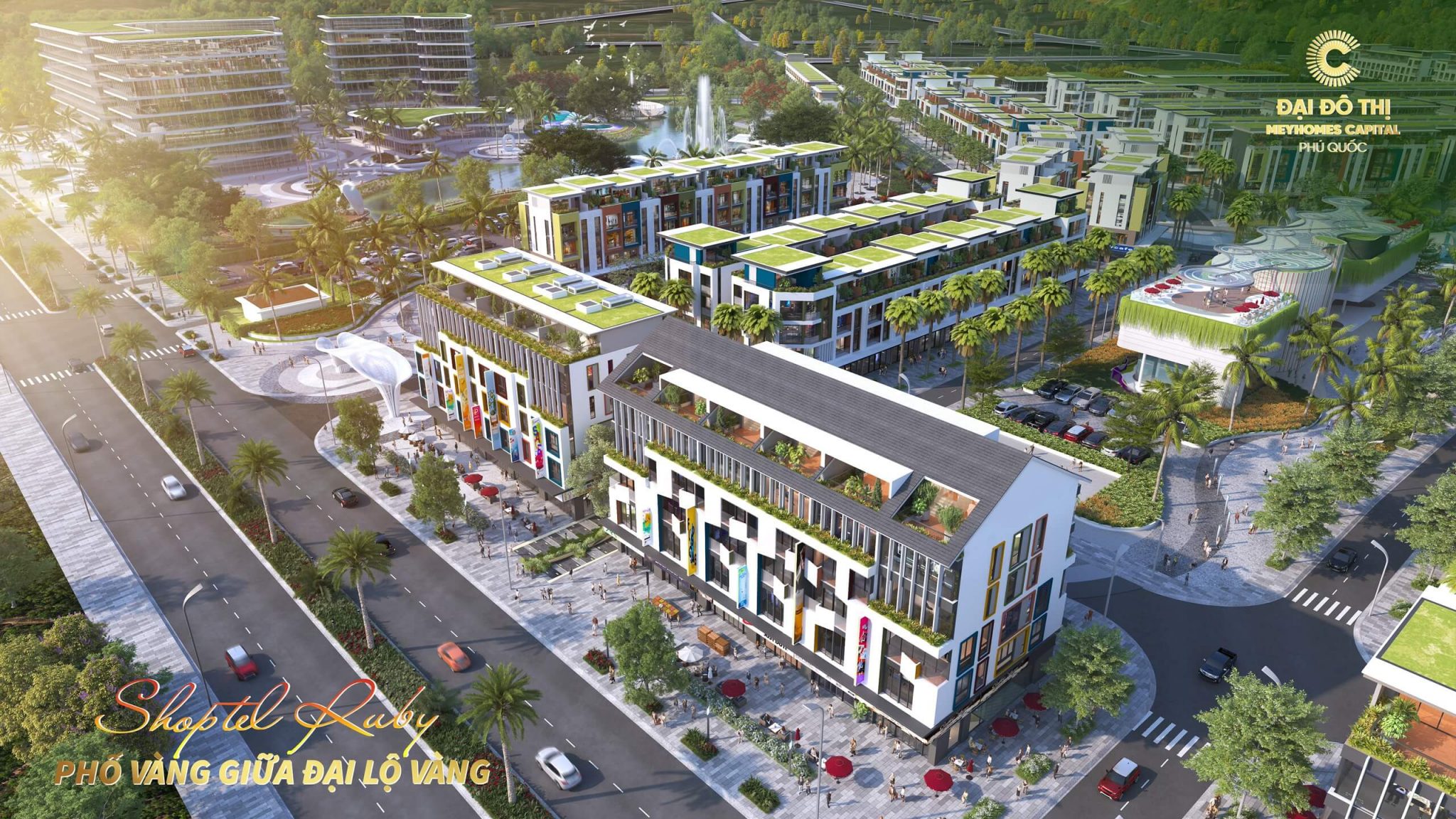 Shoptel Ruby giữa đại lộ vàng Meyhomse Capital Phú Quốc
