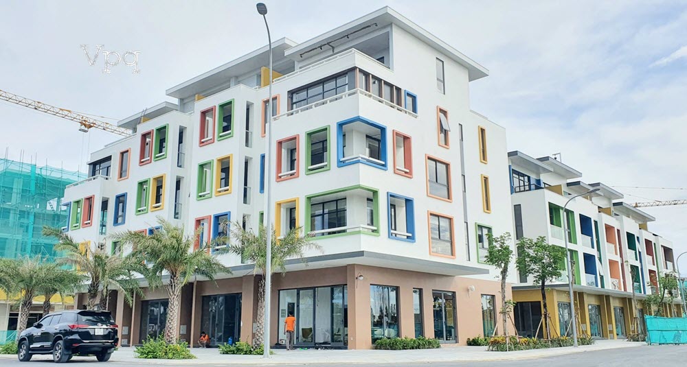 Hình ảnh thực tế Shophouse phân khu Aquan Meyhomes Capital Phú Quốc