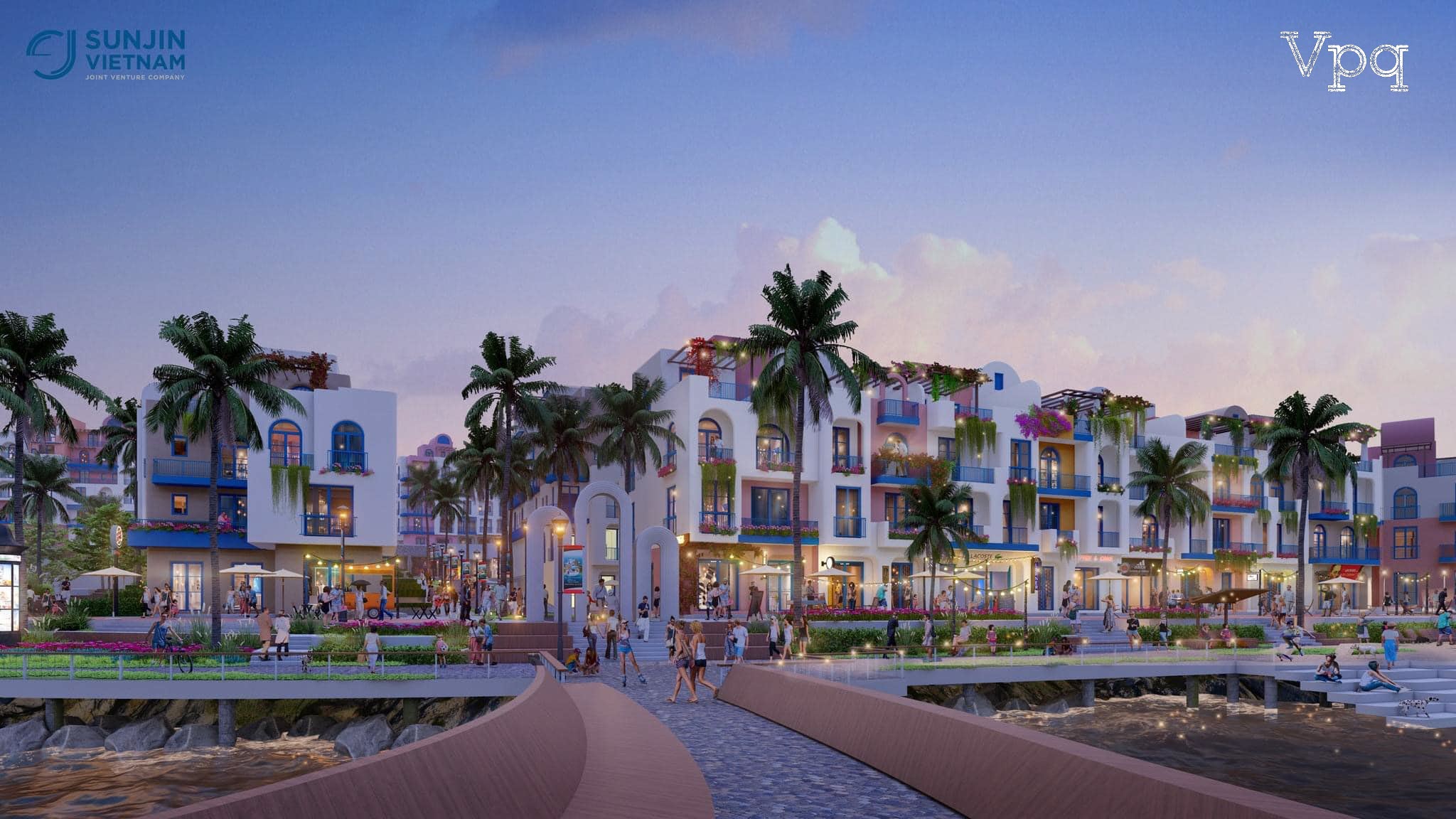 Phối cảnh dự án The Santo Port Hòn Thơm