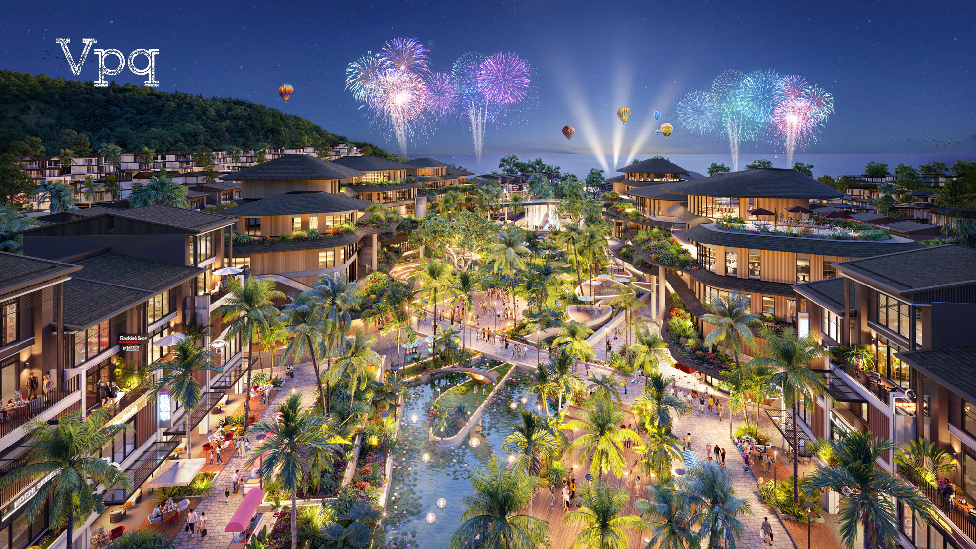 Phối cảnh dự &aacute;n Sunrise Park Villa ban đ&ecirc;m