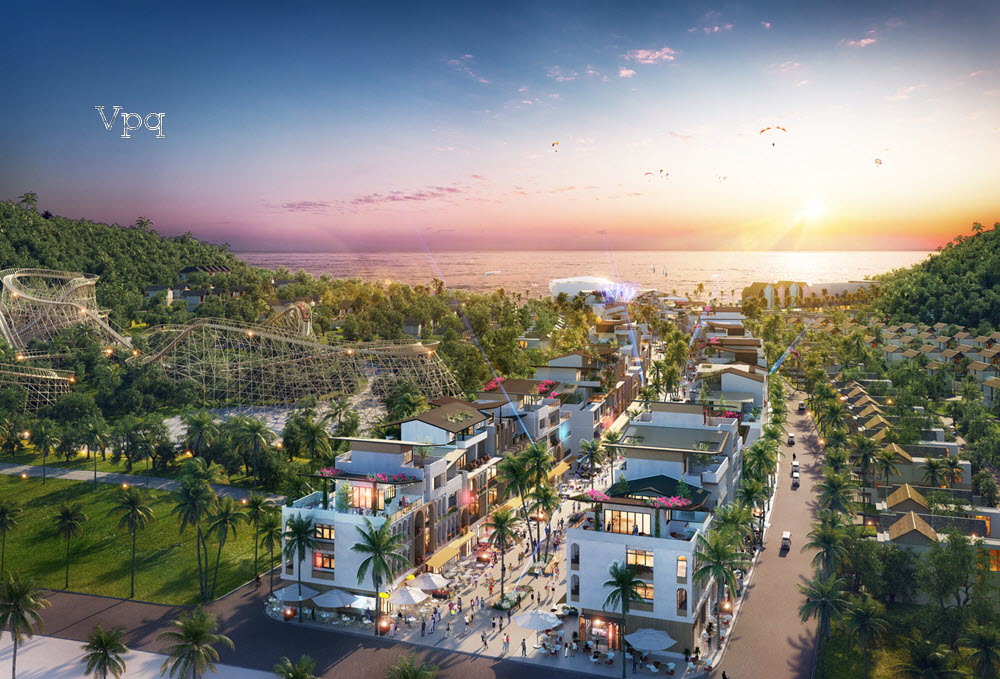 Paradise Walk sở hữu đại lộ quảng trường kết nối 2 bờ