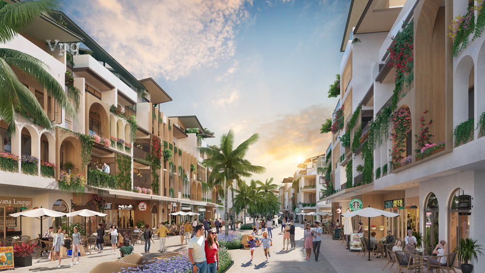 Đường phố Paradise Walk Hòn Thơm