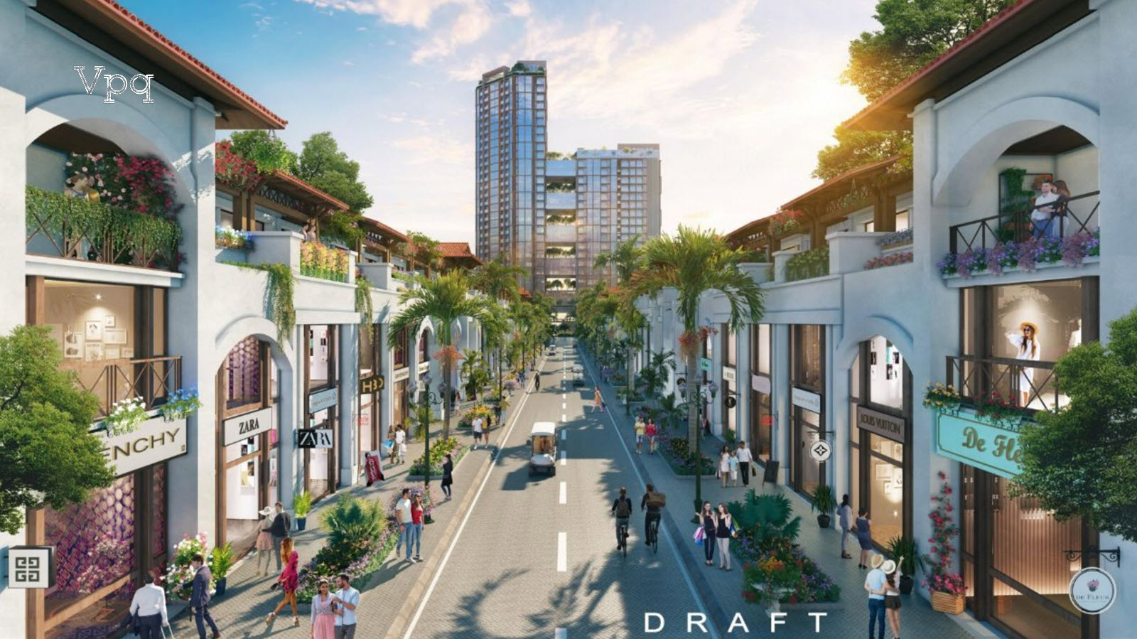 Phối cảnh Shop Villa dự &aacute;n Sun Riva Vista
