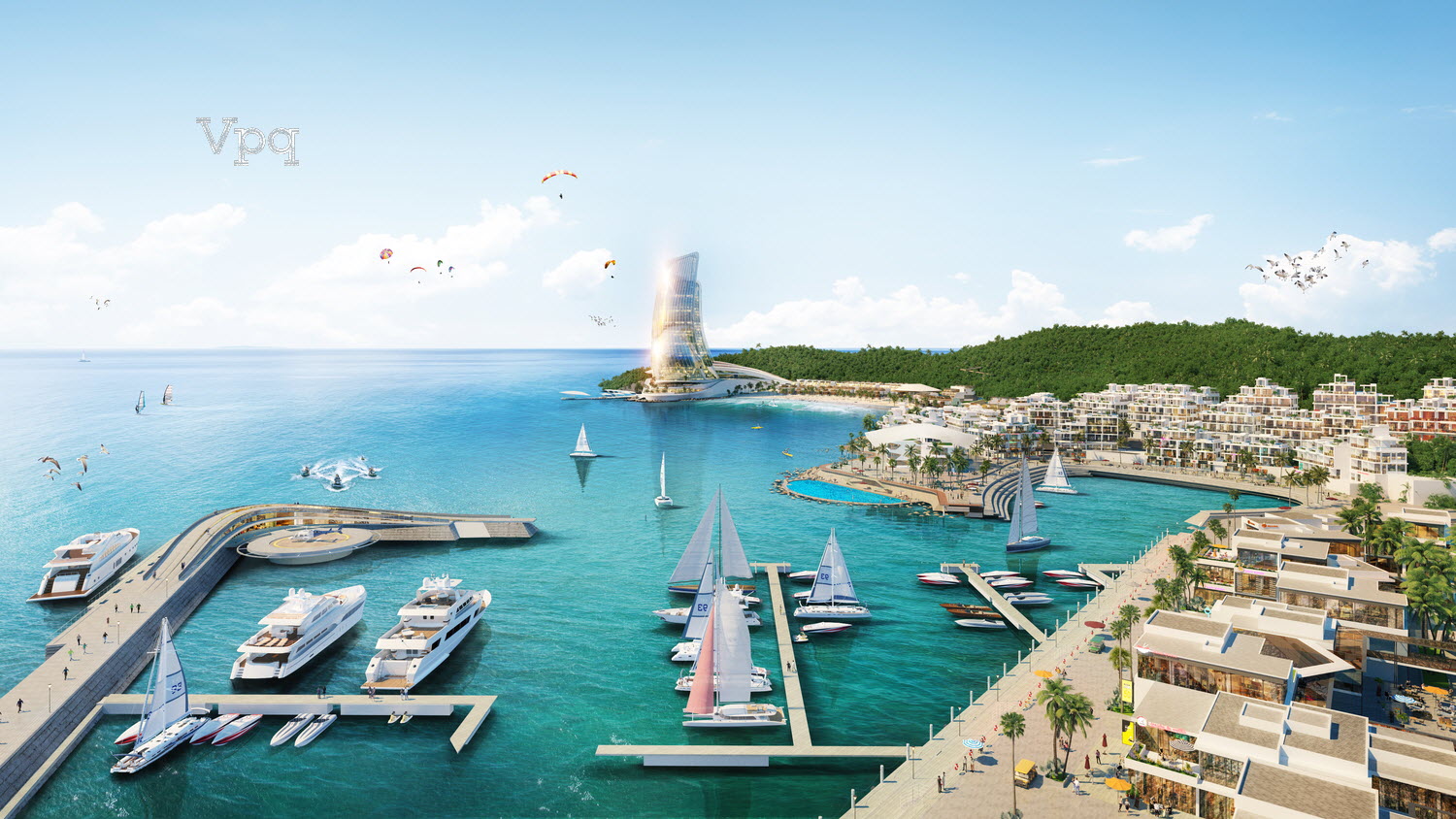 Bến du thuyền tại hợp phần Sun Iconic Hub