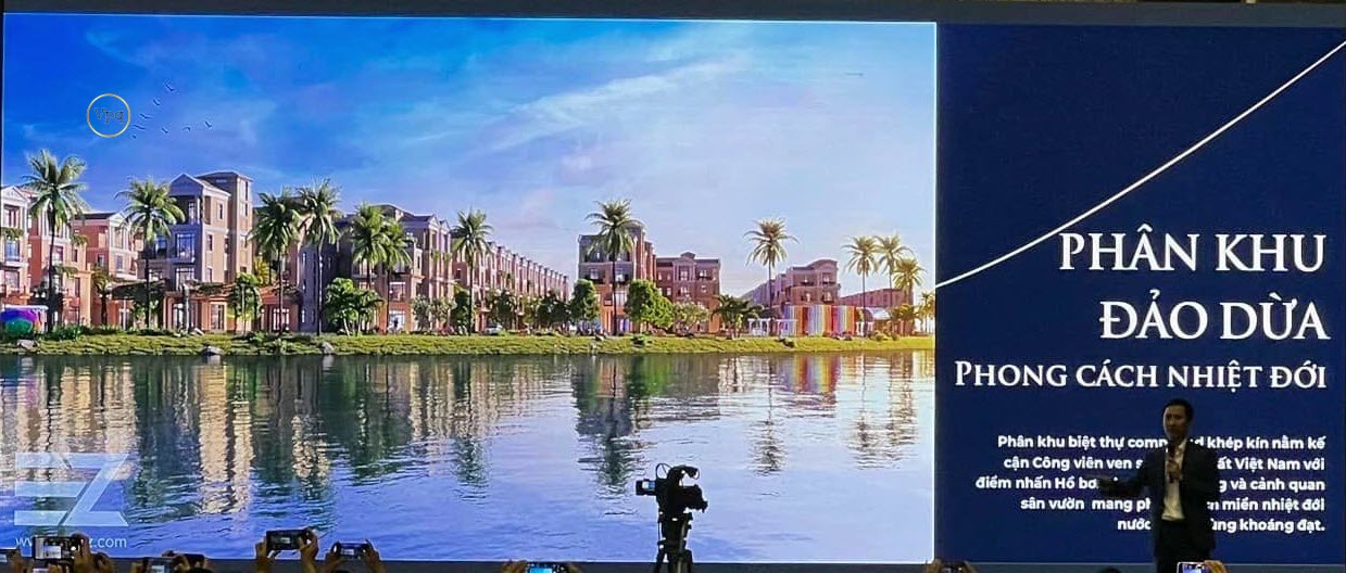 Phân khu Đảo Dừa The Empire Vinhomes Ocean Park phong cách kiến trúc nhiệt đới