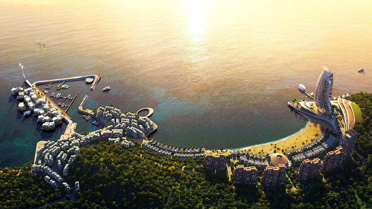 Phối cảnh phân khu The Sailing Bay Hòn Thơm