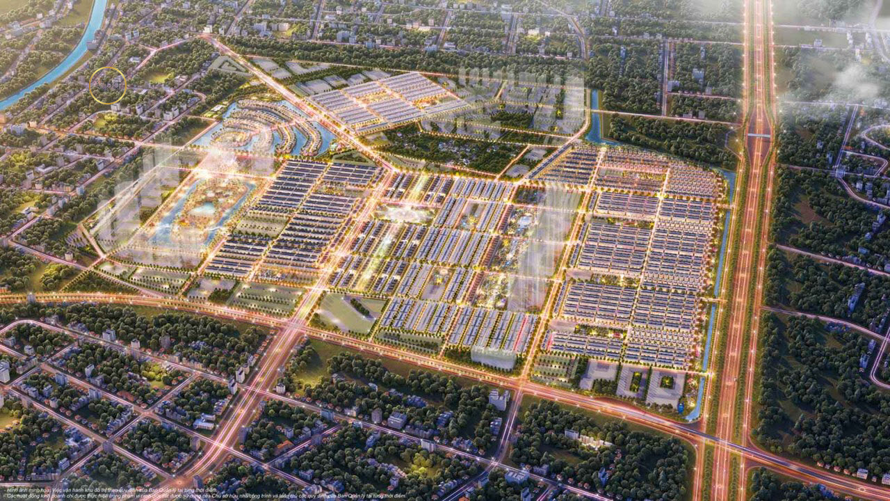 Phối cảnh dự án The Empire Vinhomes Ocean Park ban đêm