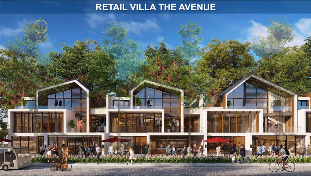 Phối cảnh Retail Villa The Avenue dự &aacute;n Sun Secret Valley