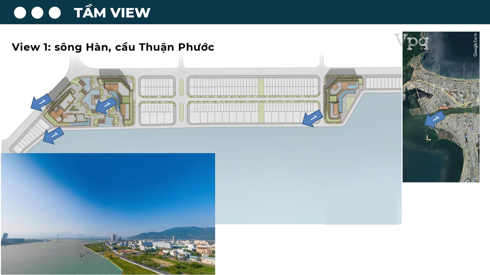 View 1: S&ocirc;ng H&agrave;n, Cầu Thuận Phước