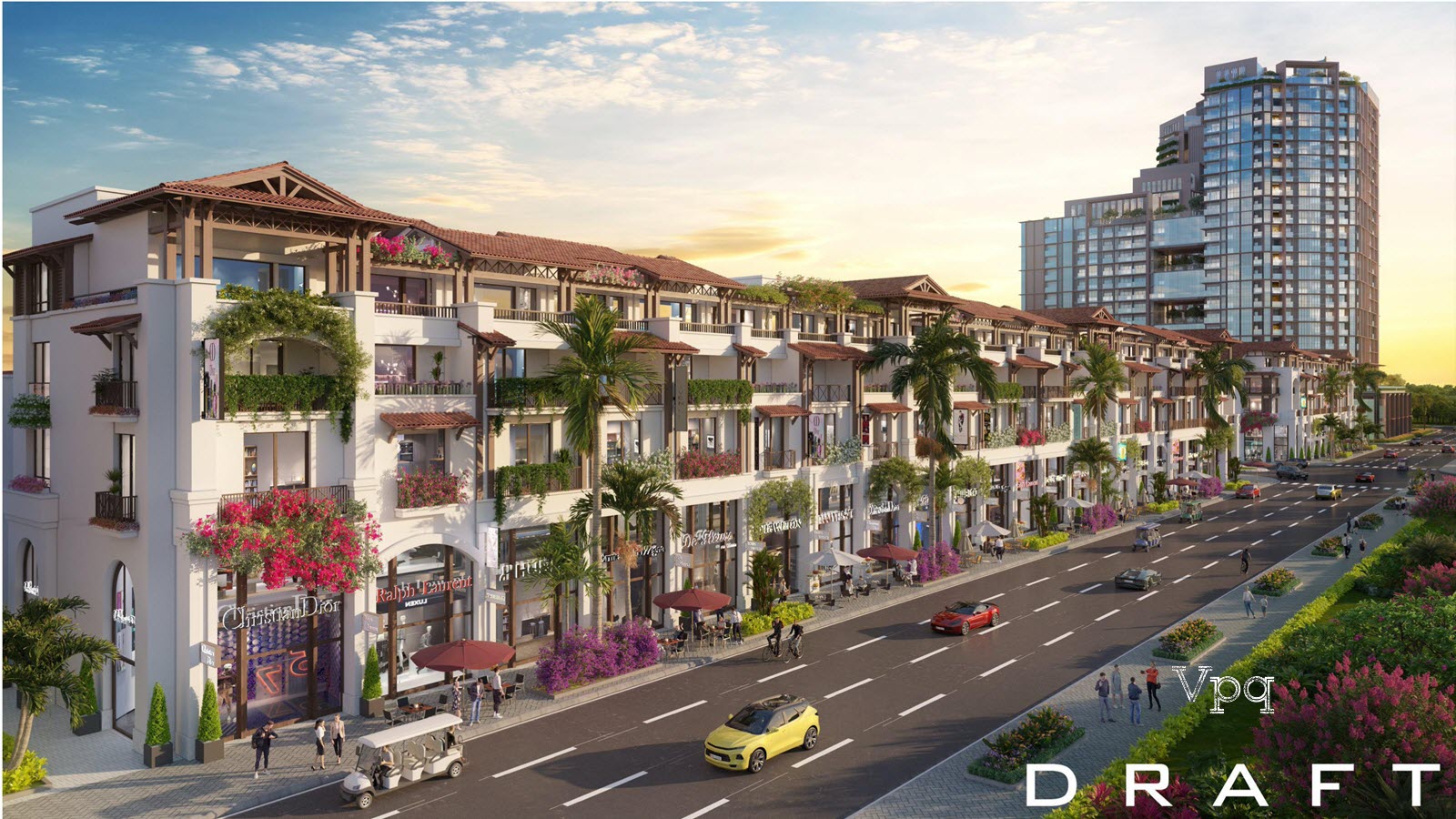 Phối cảnh Shophouse 5 tầng Sun Riva Vista