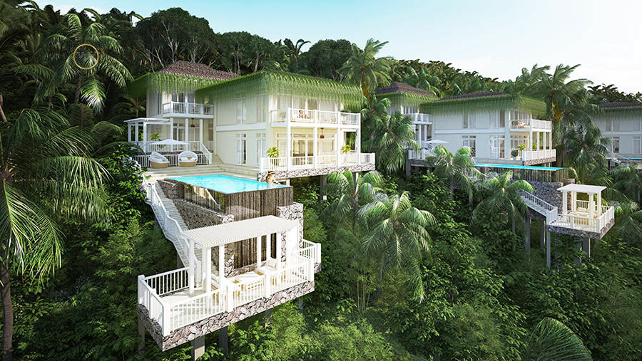 Biệt thự tr&ecirc;n ghềnh đ&aacute; Premier Village Phu Quoc Resort c&oacute; diện t&iacute;ch 1060 - 1345 m2 l&agrave; loại h&igrave;nh biệt thự nghỉ dưỡng h&ugrave;ng vĩ cho ph&eacute;p bạn ngắm to&agrave;n cảnh biển từ tr&ecirc;n cao