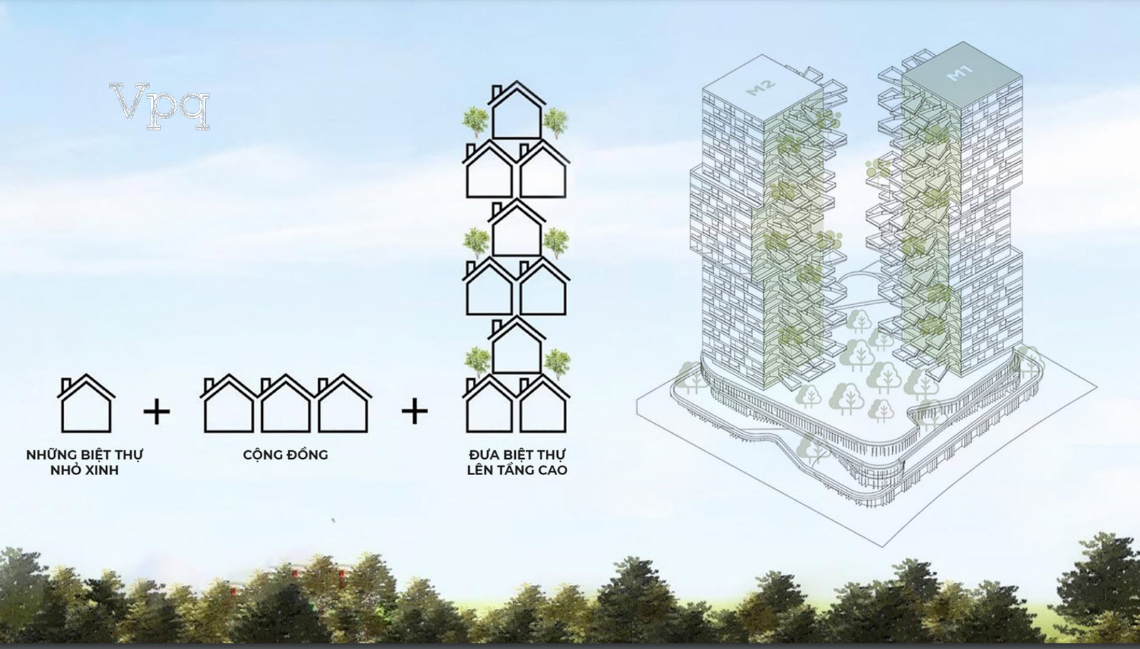 Ecopark đưa những căn biệt thự l&ecirc;n tầng cao