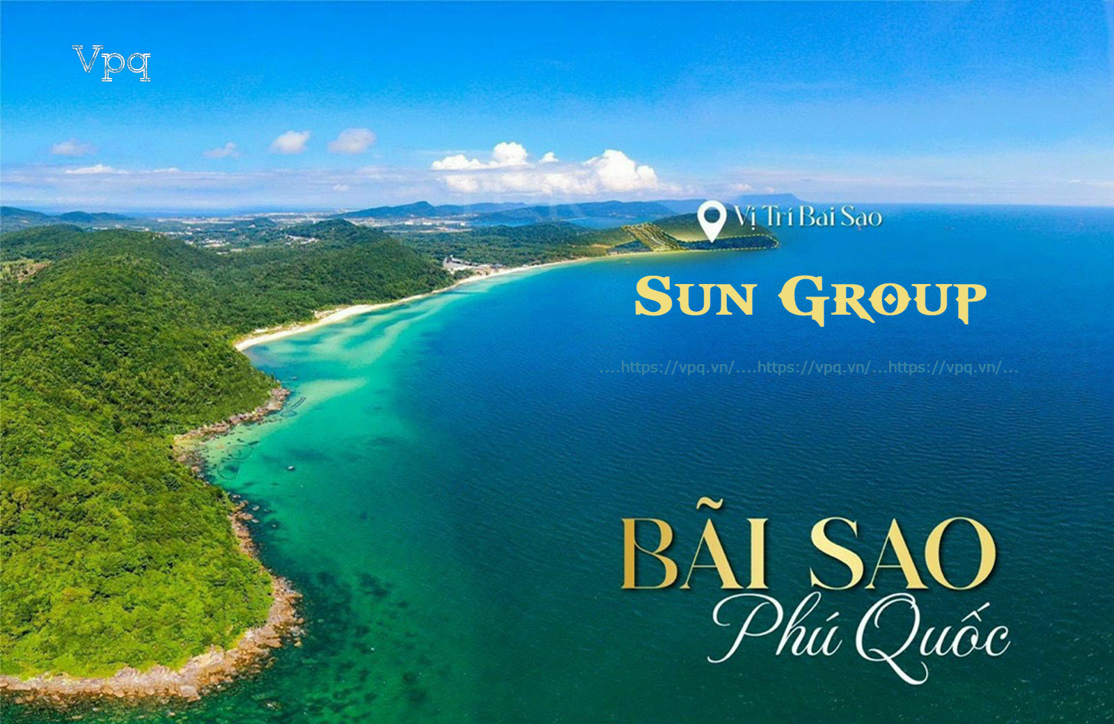 Vị tr&iacute; dự &aacute;n Sun Group B&atilde;i Sao Ph&uacute; Quốc