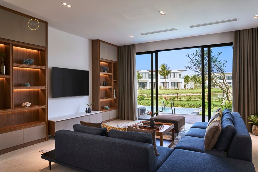Hình ảnh phòng khách biệt thự Movenpick Phú Quốc