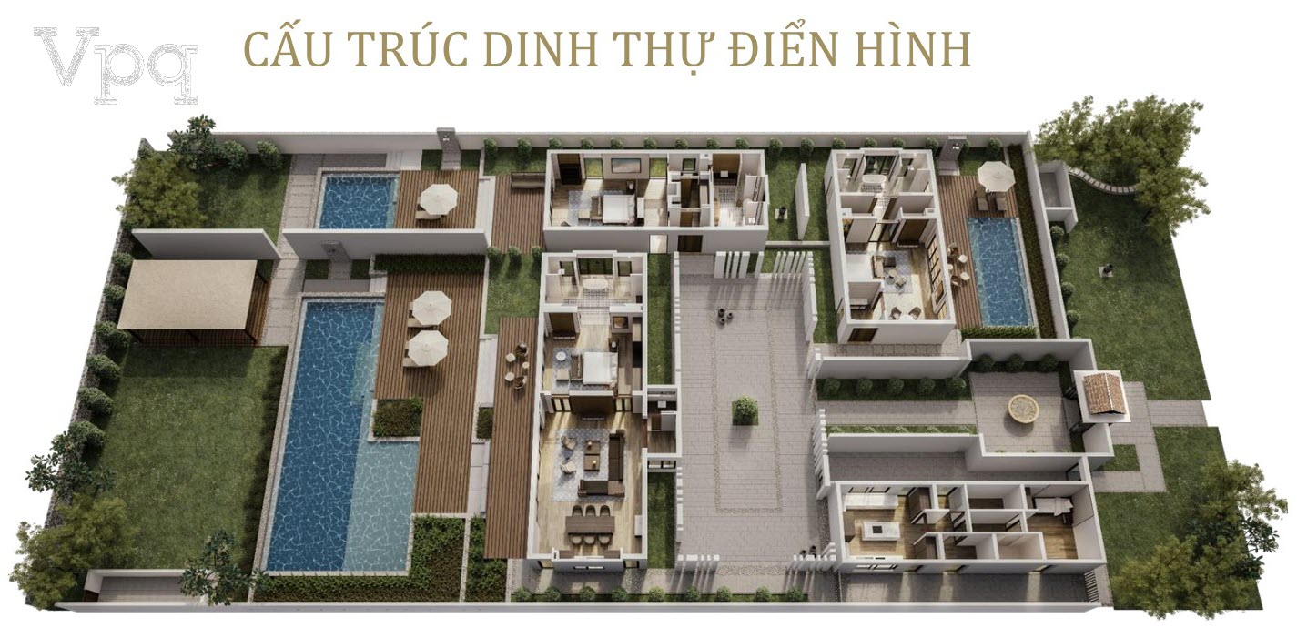 Cấu trúc dinh thự điển hình