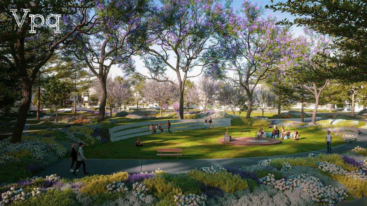 Phối cảnh công viên Ecopark Village Saigon River
