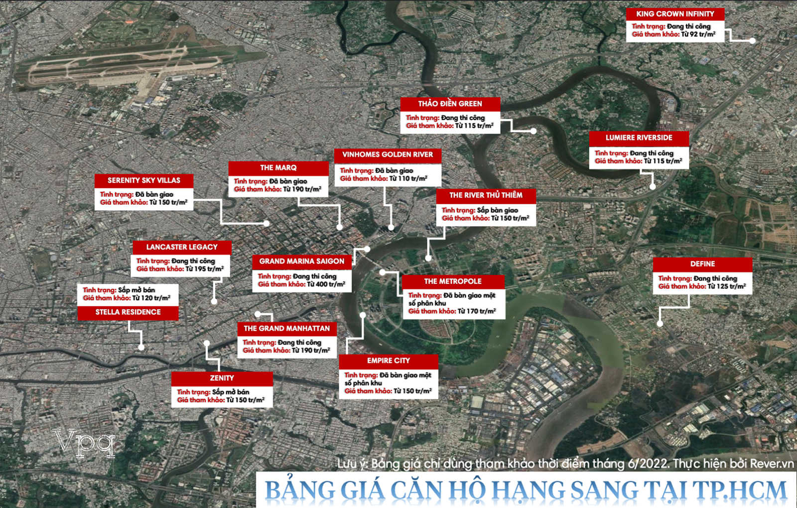 Bức tranh dự án căn hộ hạng sang tại TP.HCM