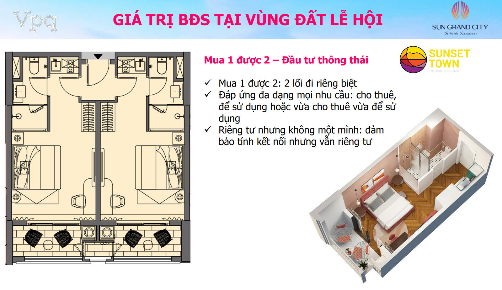 Giá trị bất động sản của căn hộ lễ hội