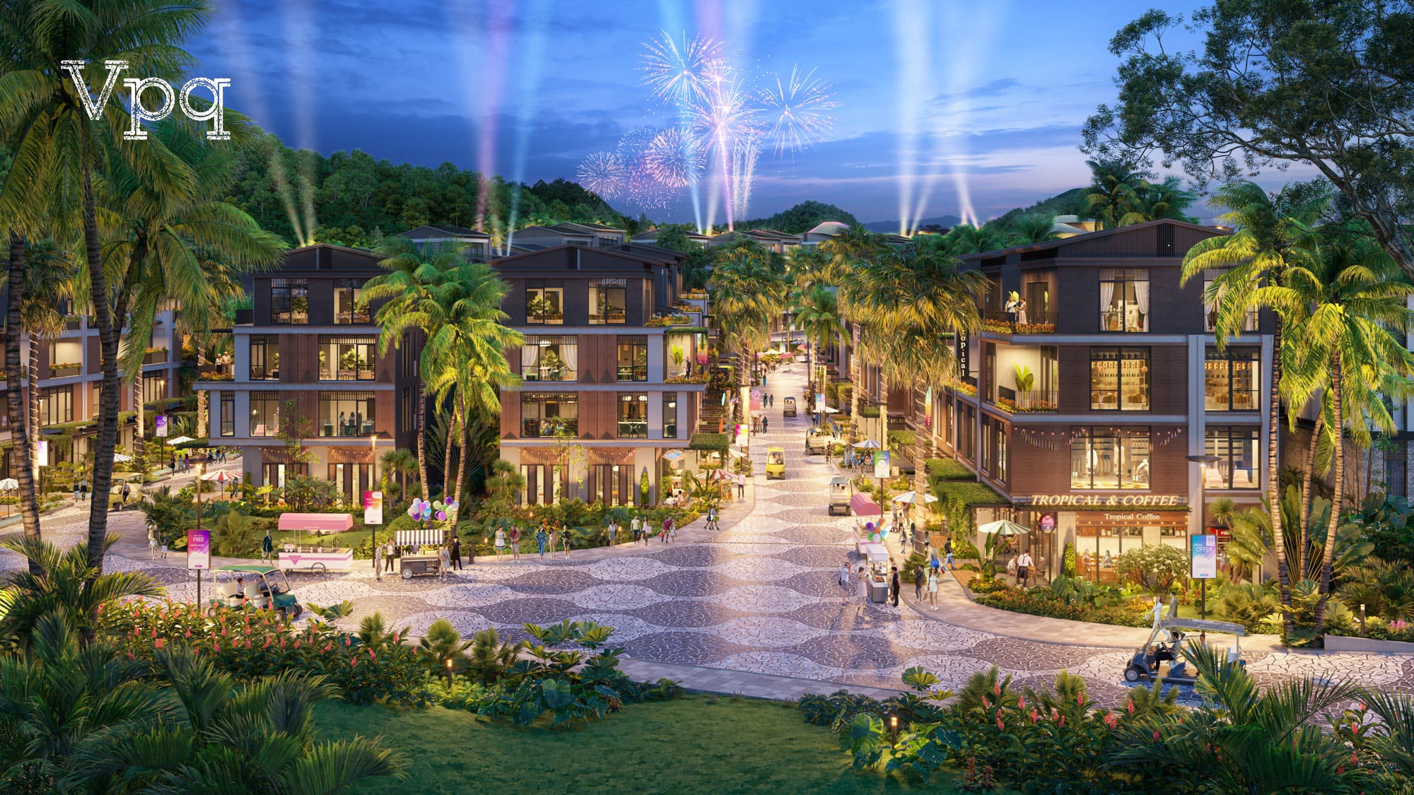 Phối cảnh hai d&atilde;y Makaio Park House