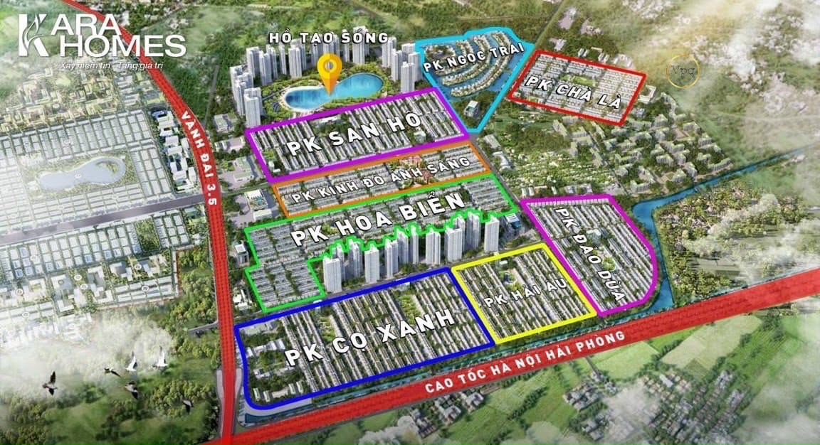 Tổng thể mặt bằng The Empire Vinhomes Ocean Park