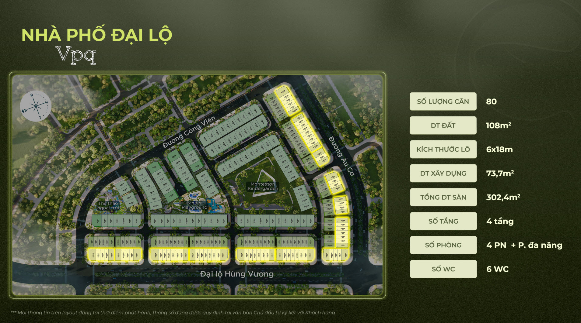 Mặt bằng Nh&agrave; phố đại lộ The Garden Eco Central Park Vinh