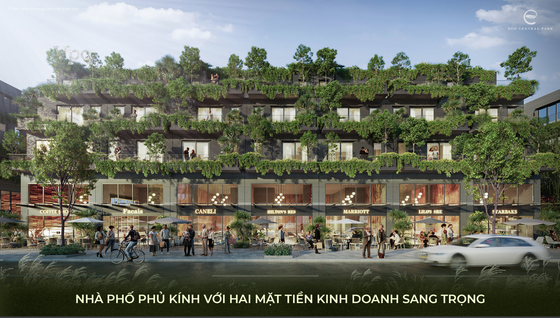 Nh&agrave; phố phủ k&iacute;nh 2 mặt tiền kinh doanh sang trọng
