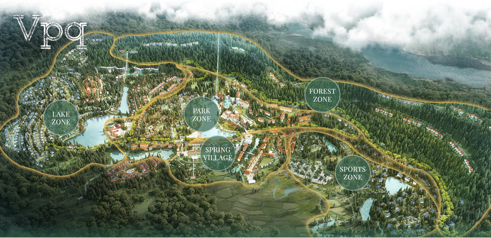 Các phân khu tại Thung Lũng Thanh Xuân - Thanh Xuân Valley