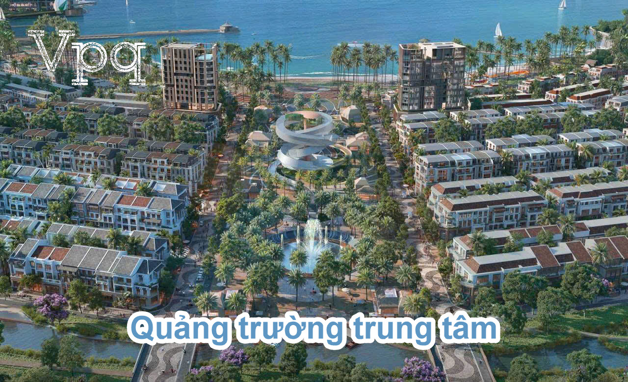 Phối cảnh quảng trường Sun Cát Bà