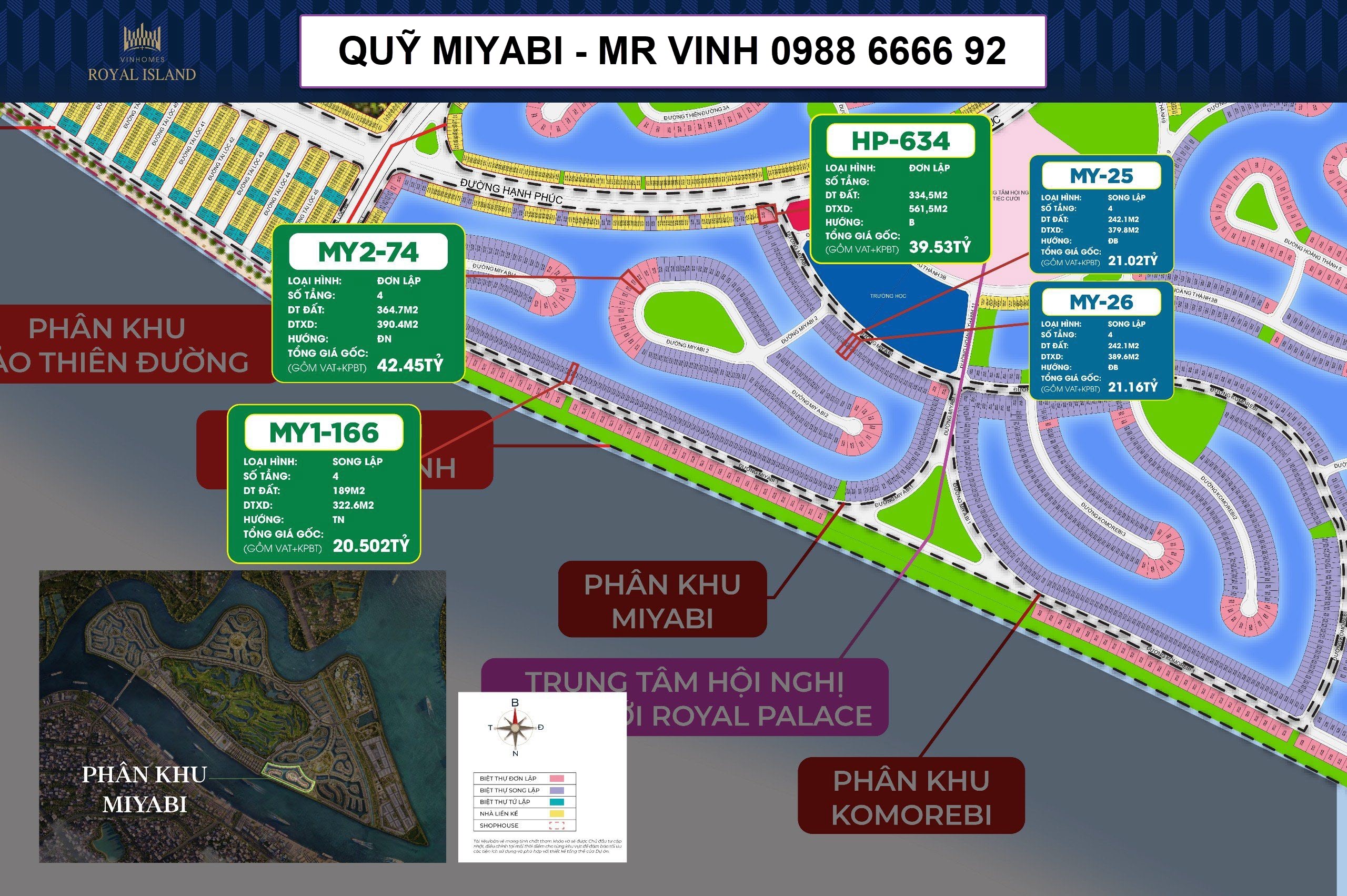 Quỹ căn phân khu Miyabi dự án Vinhomes Vũ Yên