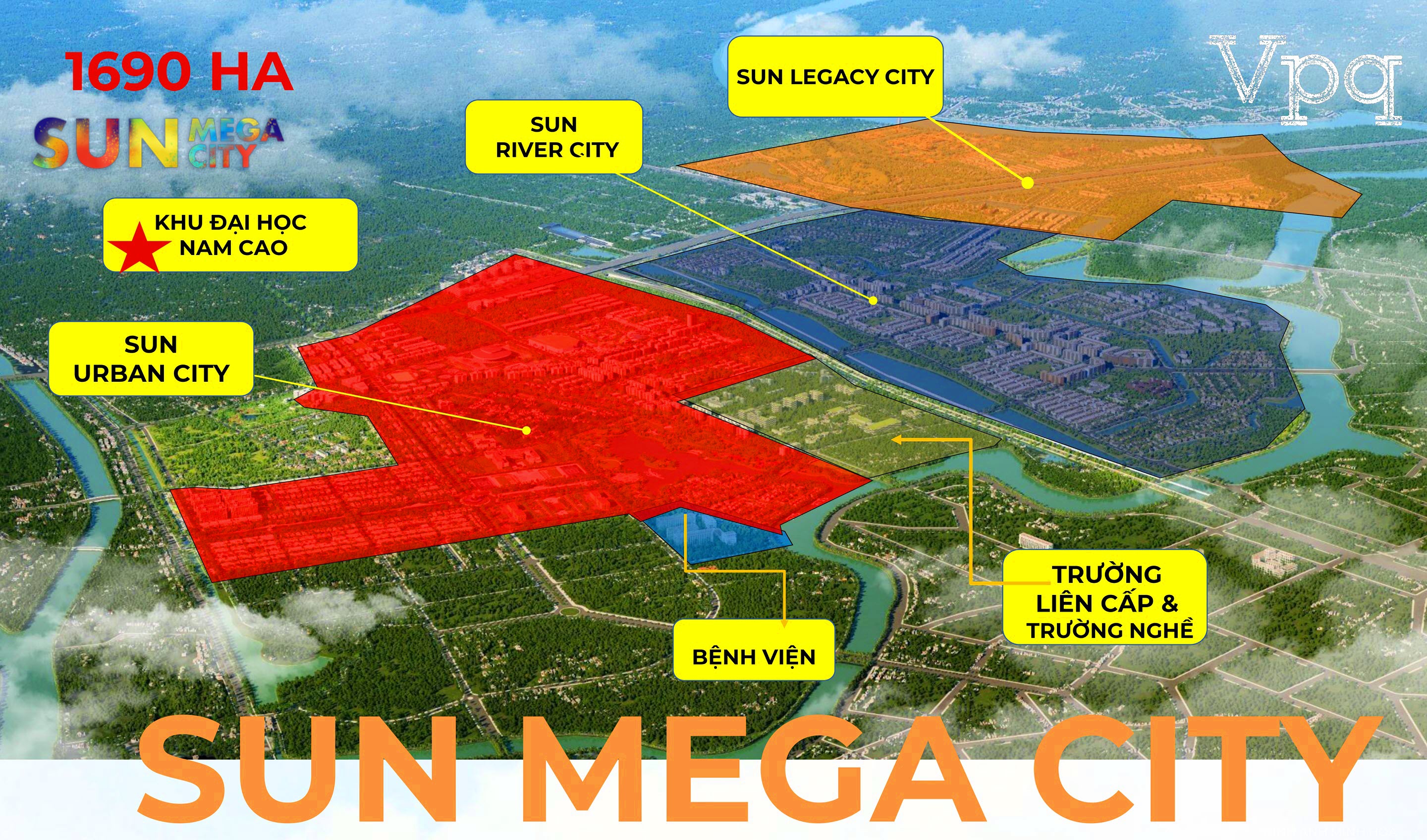 Quy hoạch 1690ha si&ecirc;u đ&ocirc; thị Sun Mega City