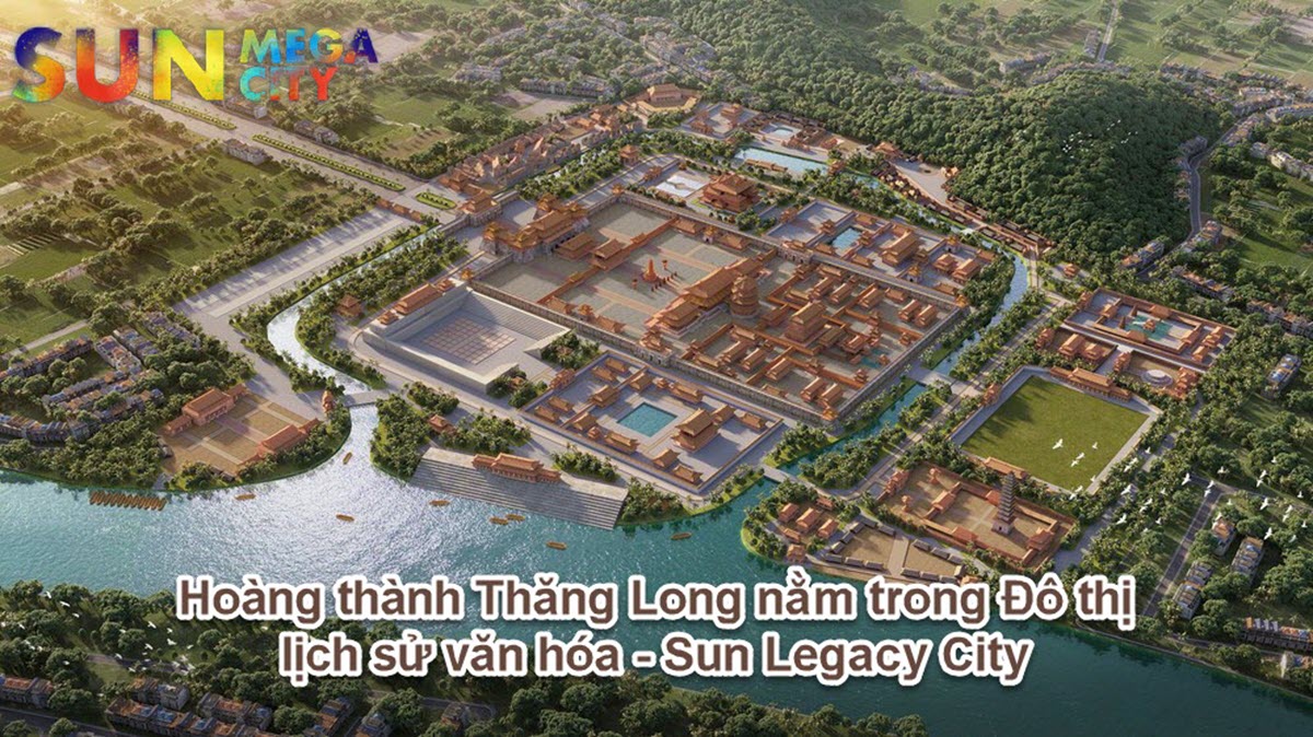 Quần thể du lịch t&aacute;i hiện Ho&agrave;ng th&agrave;nh Thăng Long - Linh hồn&rdquo; của Sun Mega City