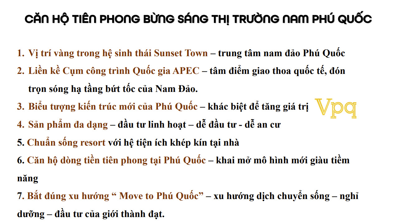 7 l&yacute; do bạn lựa chọn căn hộ The Sunset Ph&uacute; Quốc