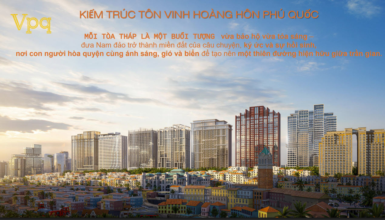 Phối cảnh c&aacute;c t&ograve;a th&aacute;p The SunSet
