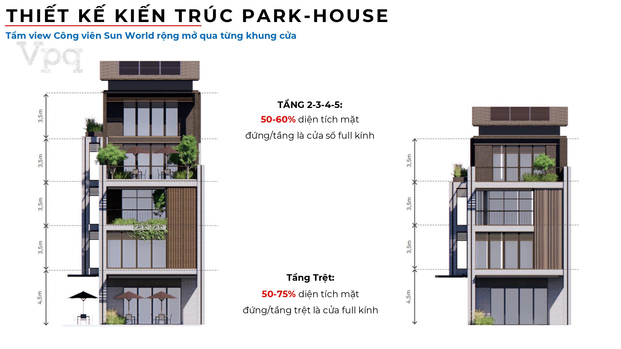 Mặt cắt thiết kế kiến tr&uacute;c Park House