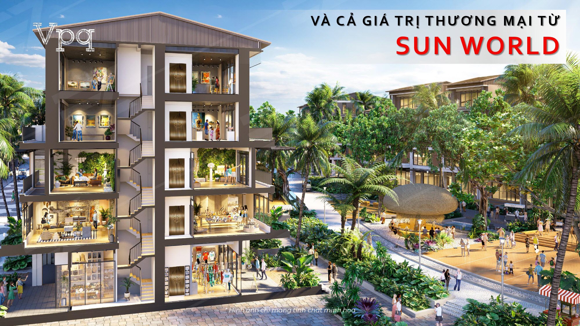 Hi&ecirc;n nh&agrave; 40-50m2 l&agrave; nơi đ&oacute;n nhận gi&aacute; trị thương mại trực tiếp của Sun World