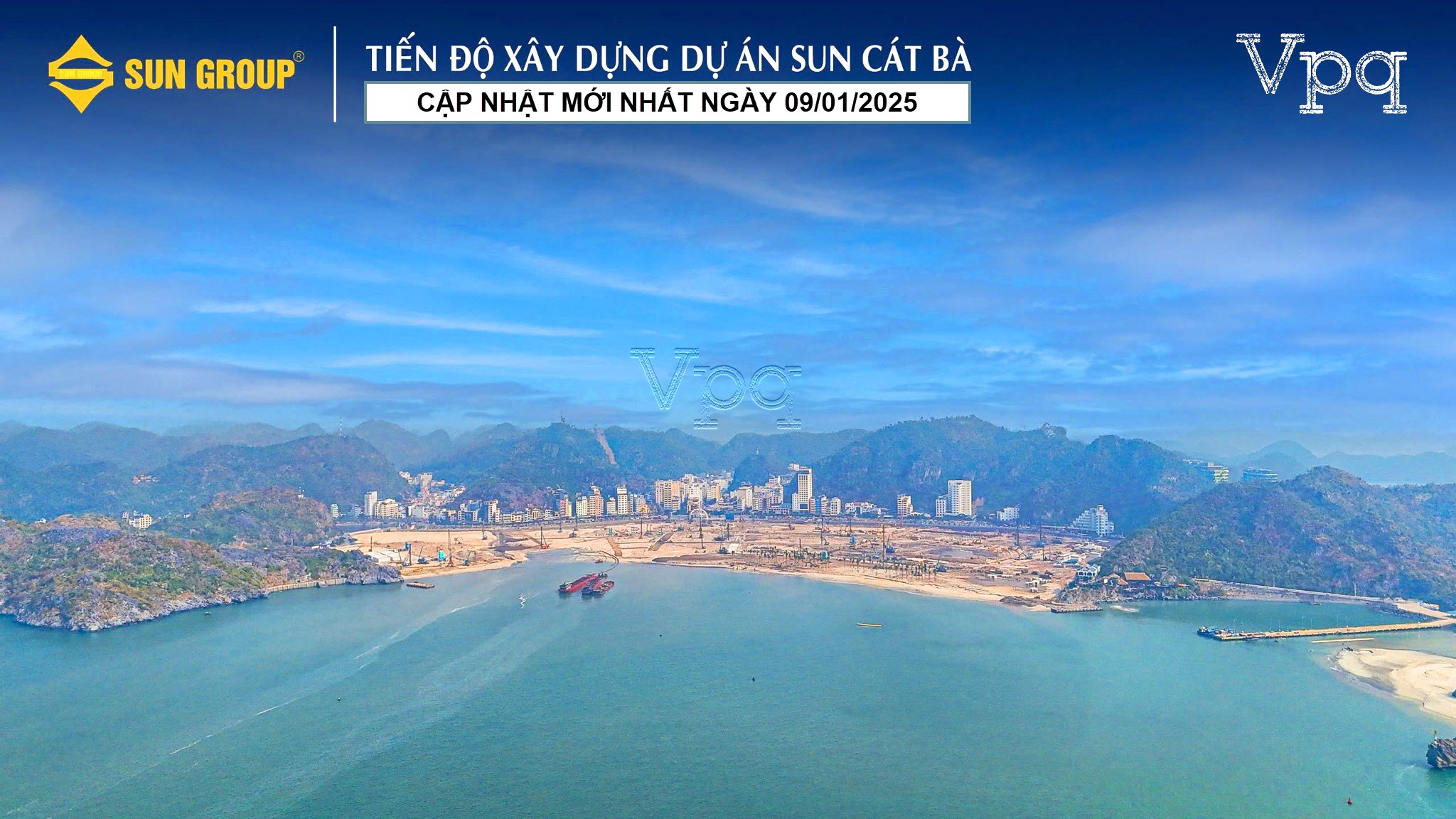 Bãi biển Sun Cáy Bà dài nhất hòn đảo dần hình thành rõ nét