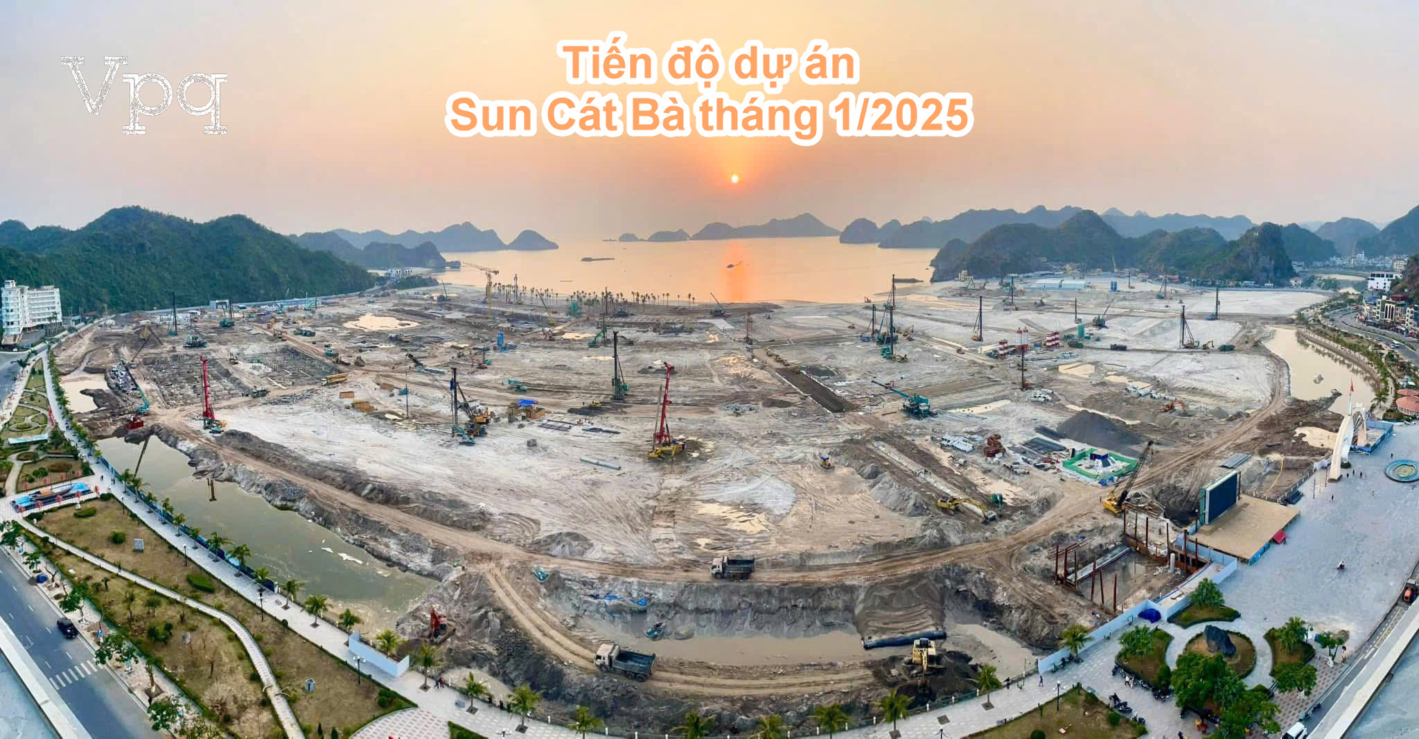 Tiến độ dự án Sun Cát Bà tháng 1/2025