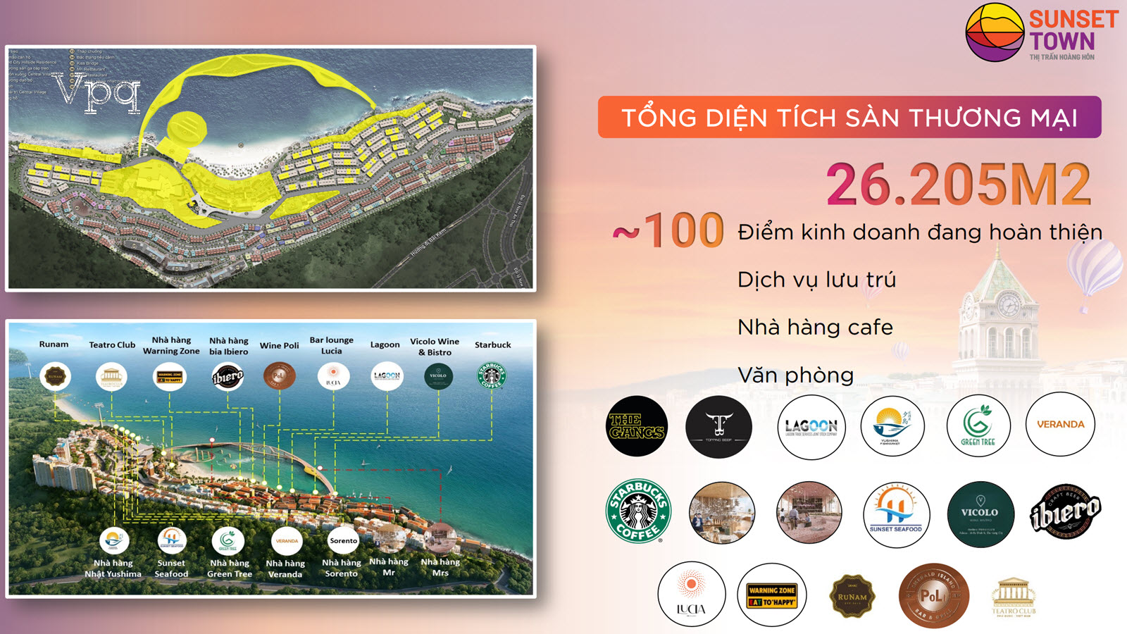 Sunset Town - V&ugrave;ng đất của h&agrave;ng trăm tiện &iacute;ch, trải nghiệm, kh&aacute;m ph&aacute;