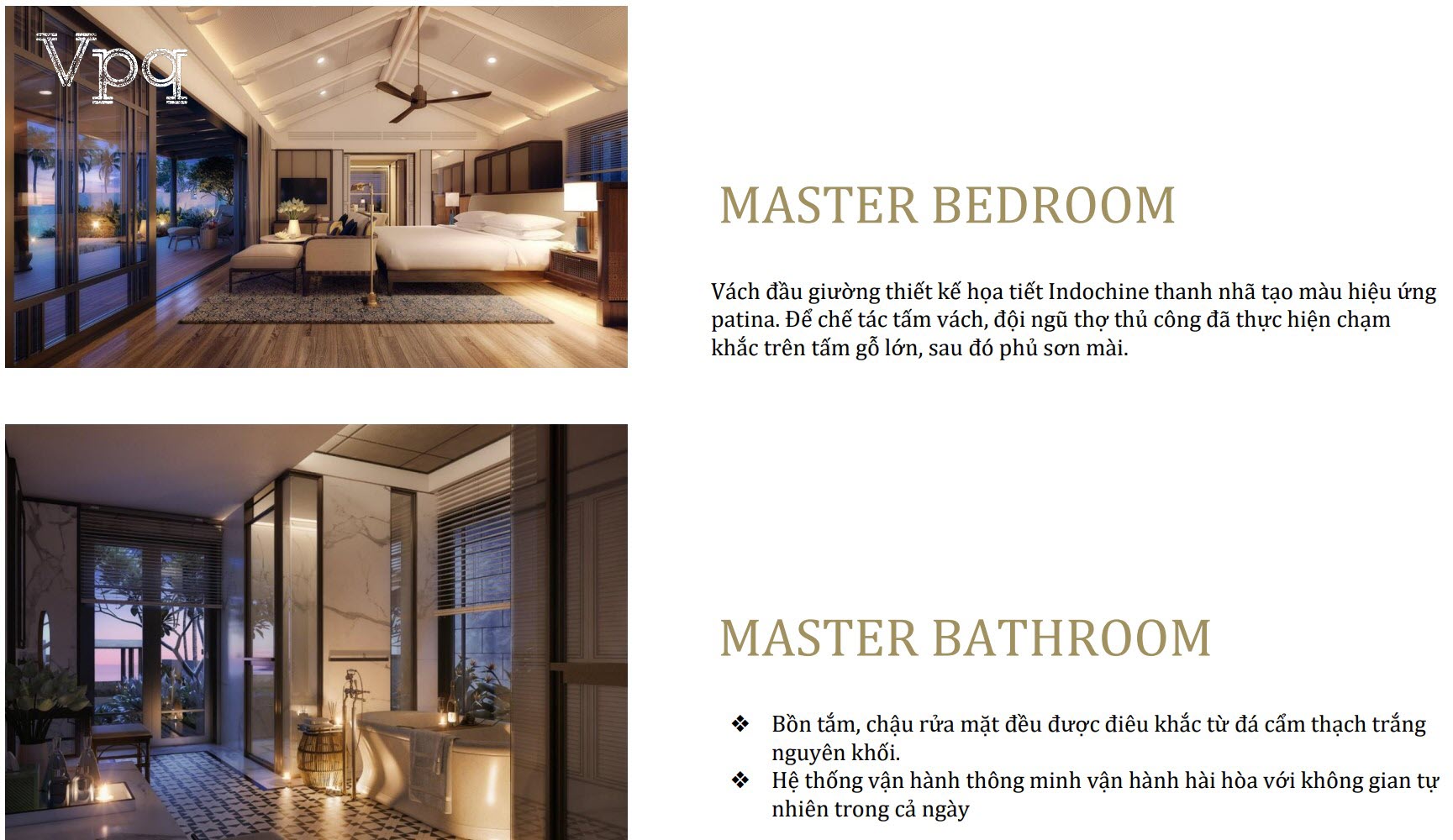 Nội thất Master Bebroom và Master Bathroom