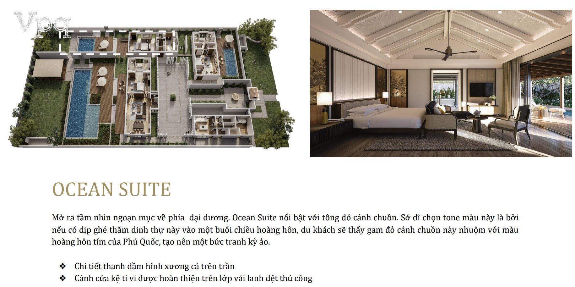 Nội thất phòng Ocean Suite