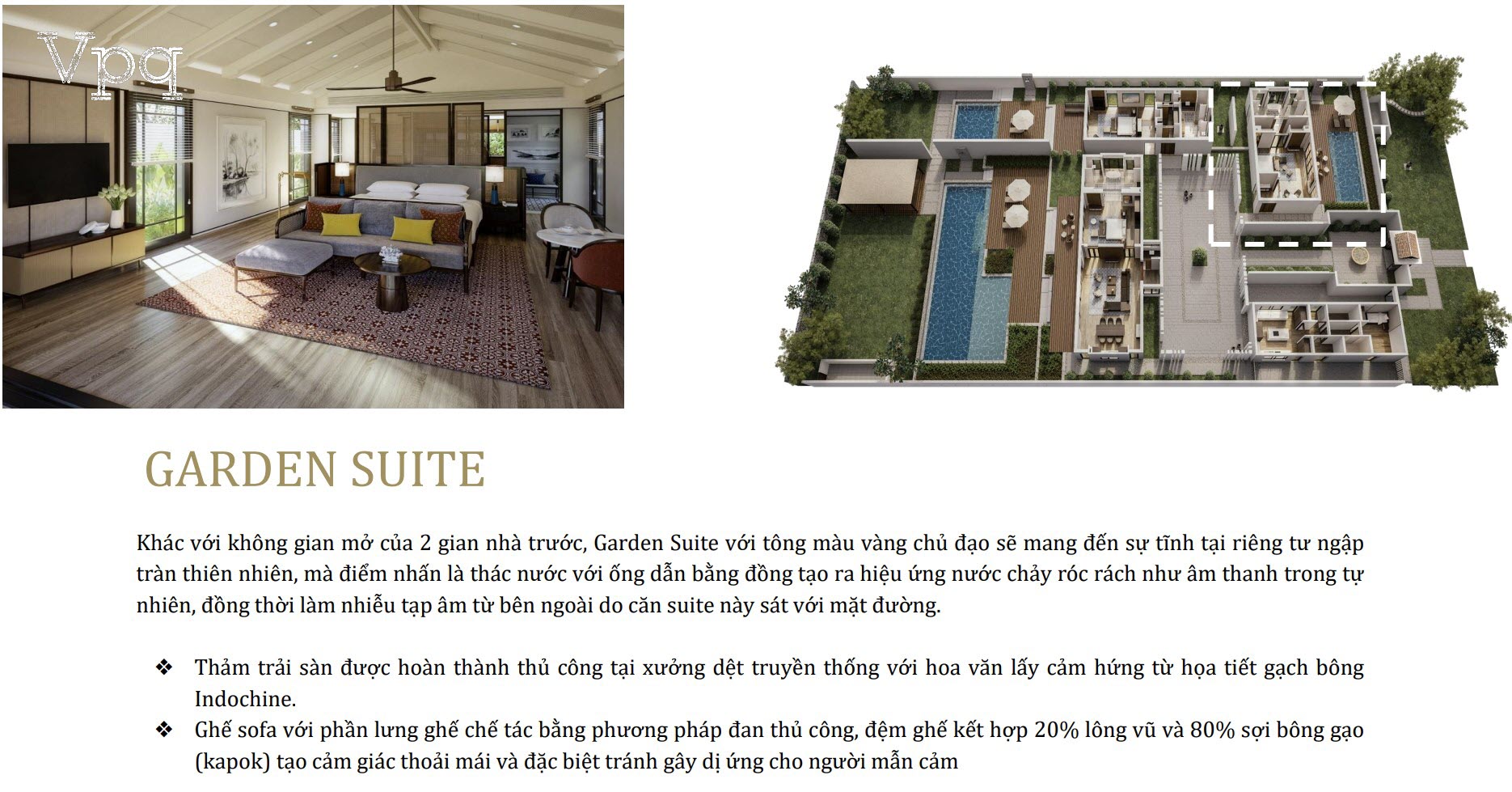 Nội thất phòng Garden Suite